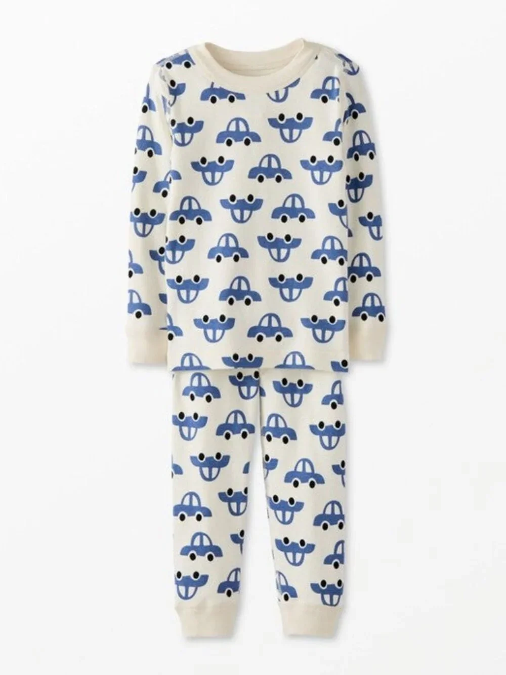 Hanna Andersson Long John Pajama Set in Beep Beep Size 10